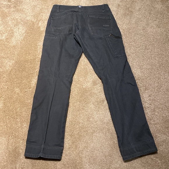 KUHL 'The Law' Vintage Patinadye Full Style Canvas Pants Carbon W34 x L34 TALL - Picture 6 of 12